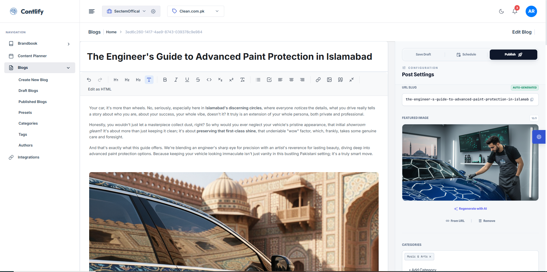 Edit Blog Image